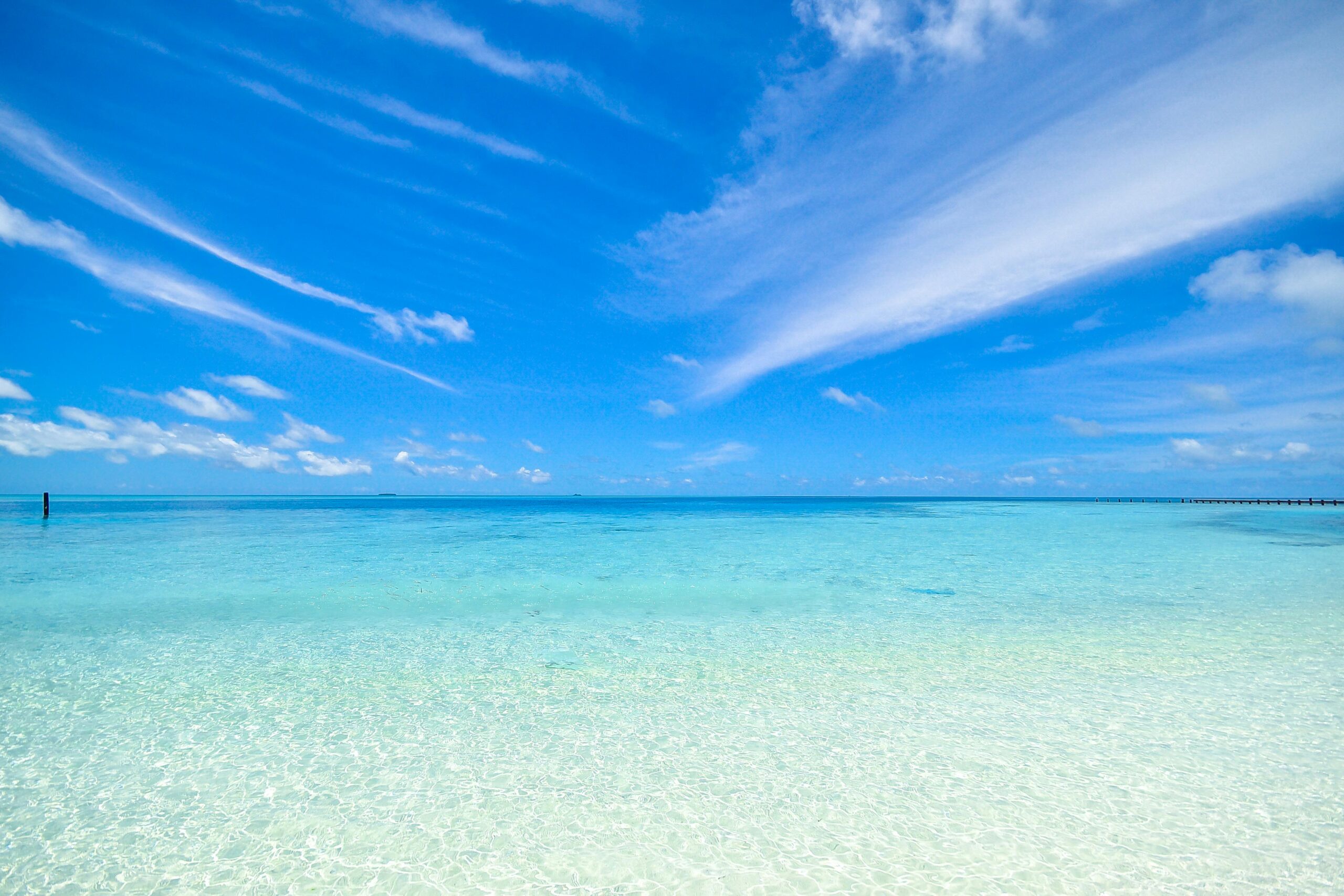 Beautiful ocean view from the beach